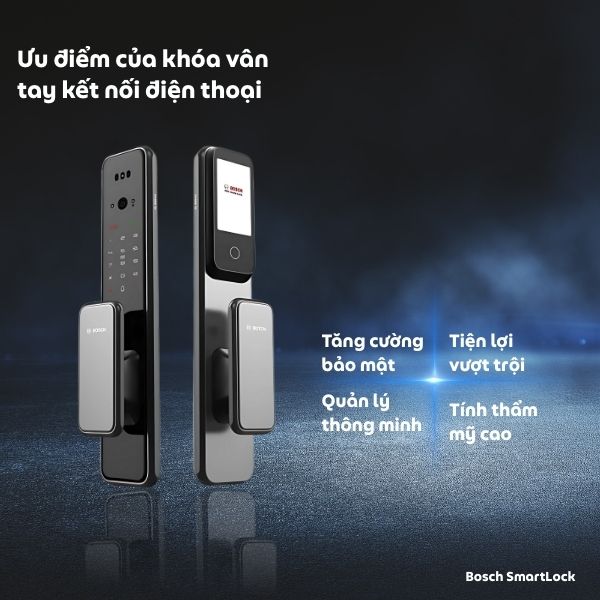 Ưu điểm của khóa vân tay kết nối điện thoại