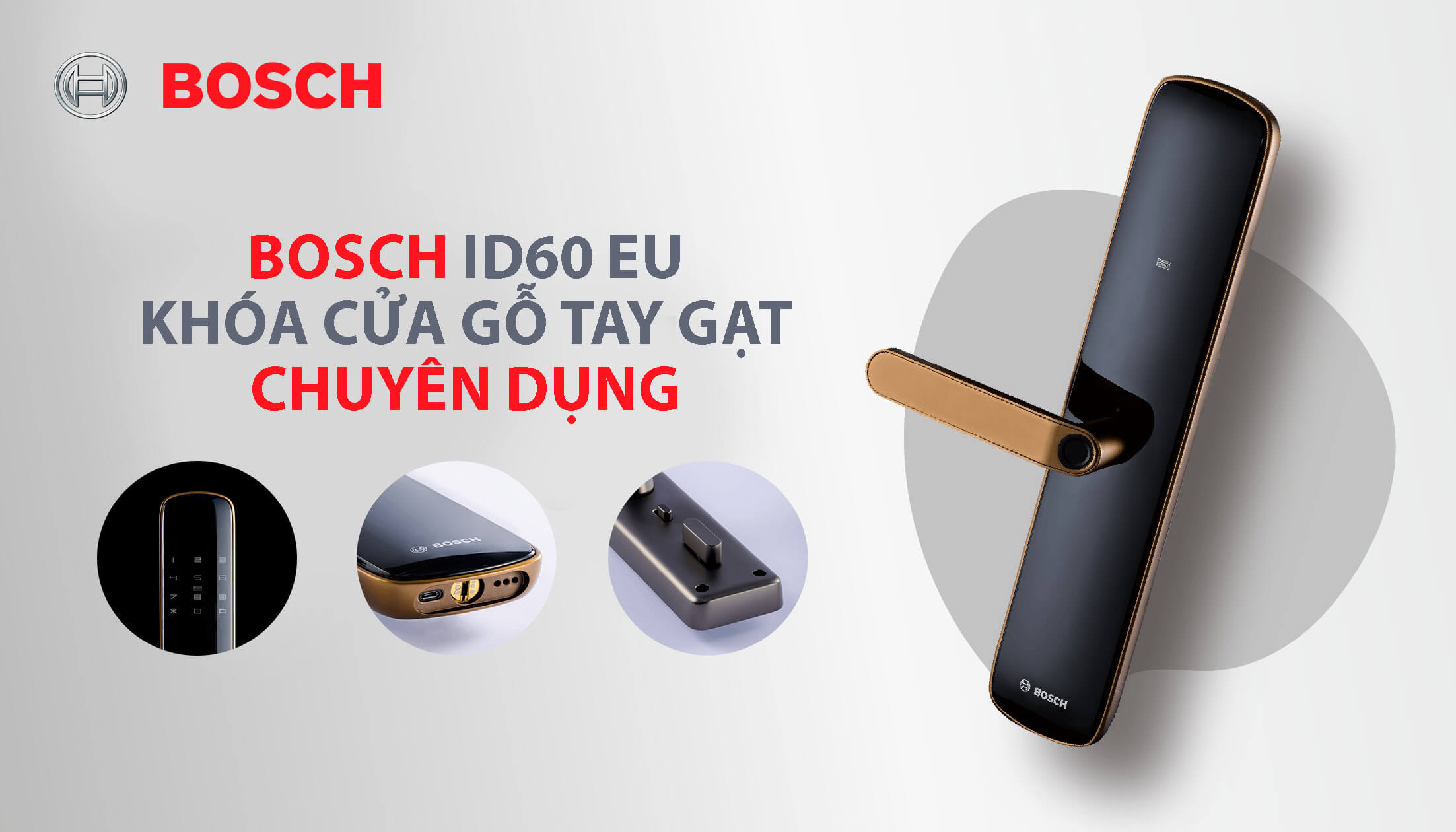Khóa cửa gỗ tay gạt
