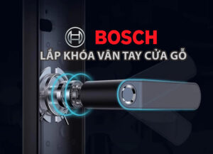Lắp khóa vân tay cửa gỗ