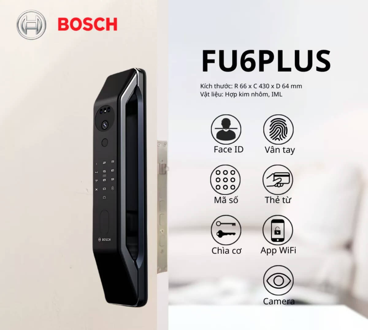 Khóa từ cửa gỗ