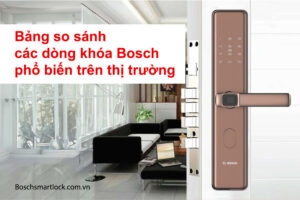 Bảng so sánh các dòng khóa Bosch phổ biến trên thị trường