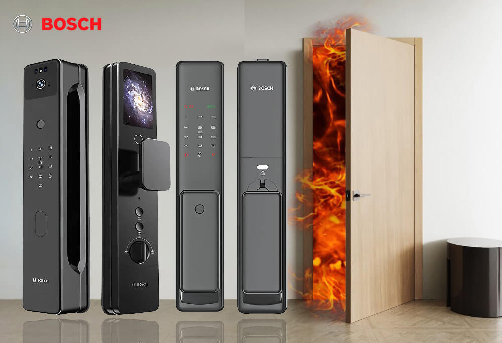 Khóa Vân Tay Cửa Nhựa Chống Cháy
