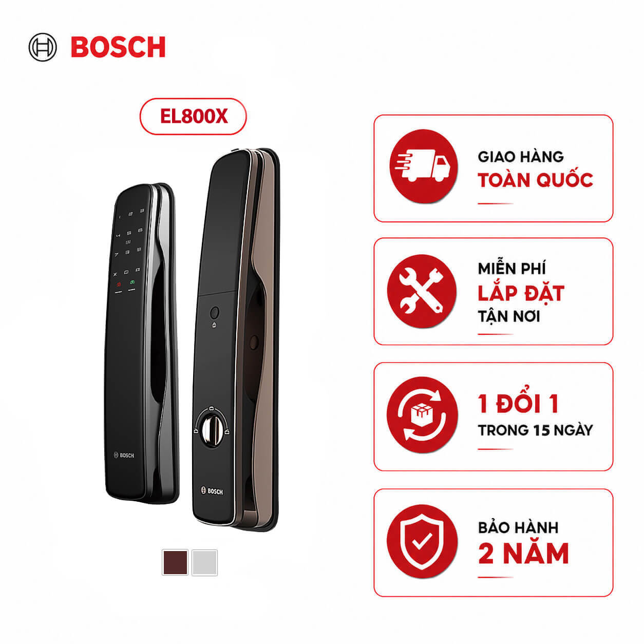 Khóa cửa điện tử chính hãng Bosch EL800X