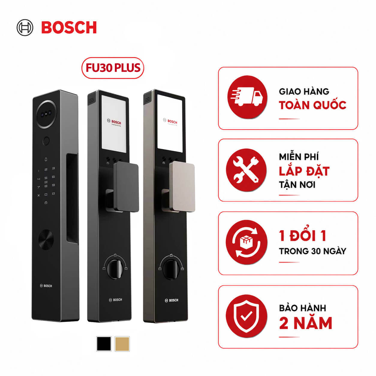 Khóa cửa vân tay Bosch FU30 PLUS