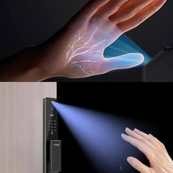 Secure anti theft palm vein recognition technology smart lock for home