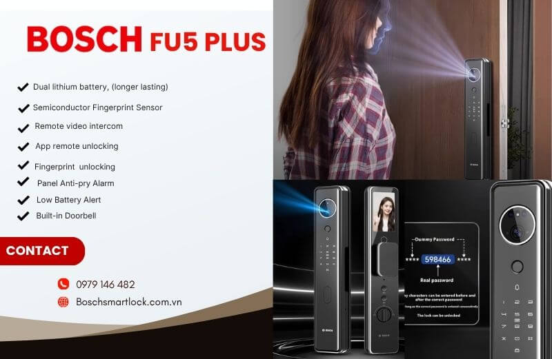 Bosch FU5 Plus Smart Automatic Fingerprint Door Lock