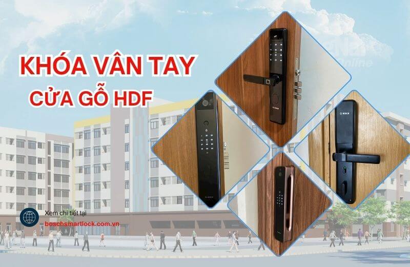 Cửa gỗ HDF có lắp được khóa vân tay điện tử không