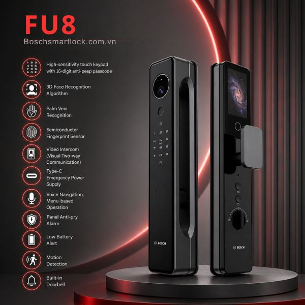 Durable Lock Structure and High Security on Bosch FU8 digital lock