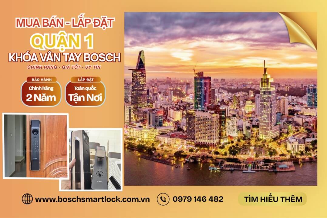 Khoá cửa vân tay điện tử Bosch Quận 1