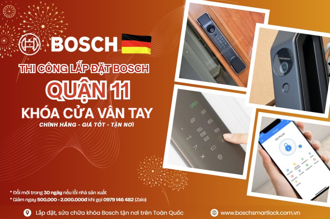Khoá cửa vân tay điện tử Bosch Quận 11