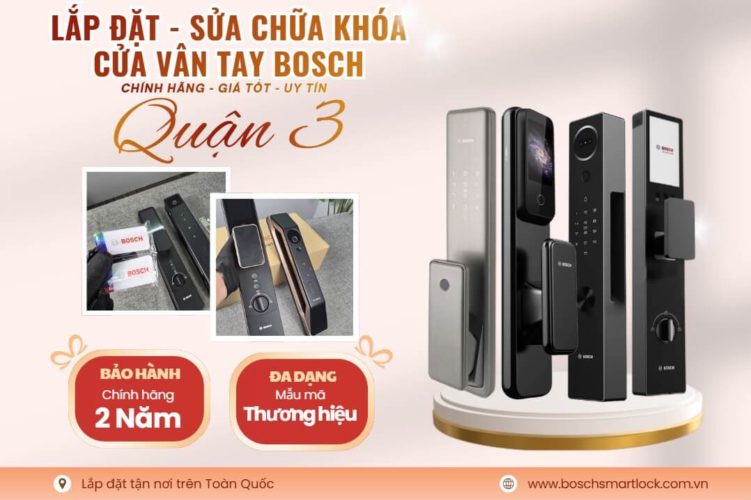 Khoá cửa vân tay điện tử Bosch Quận 3