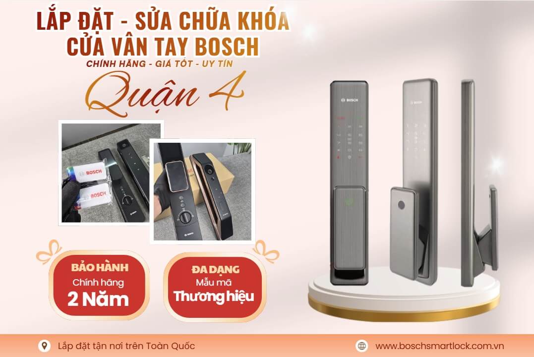 Khoá cửa vân tay điện tử Bosch Quận 4