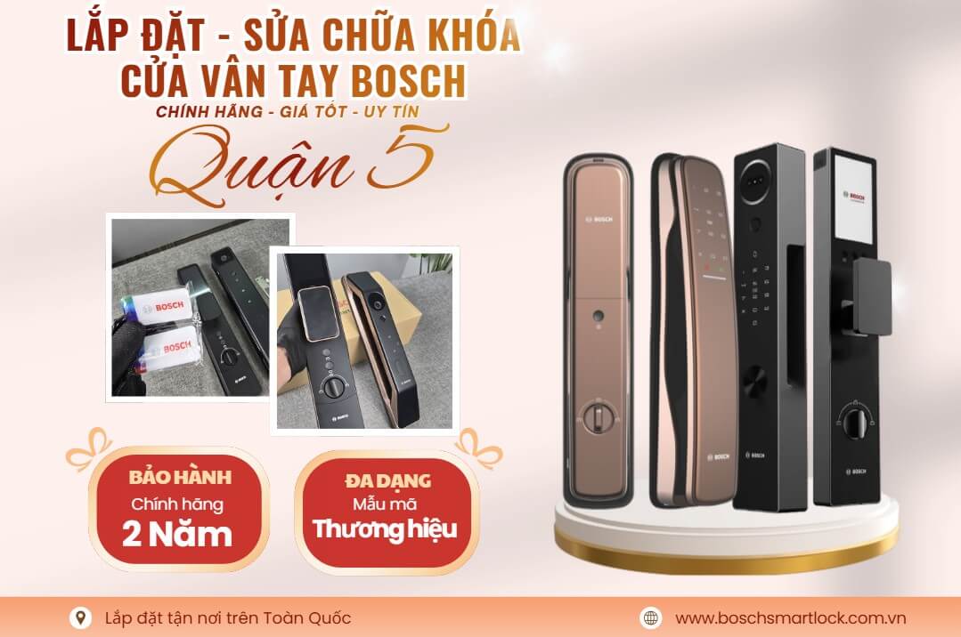 Khoá cửa vân tay điện tử Bosch Quận 5