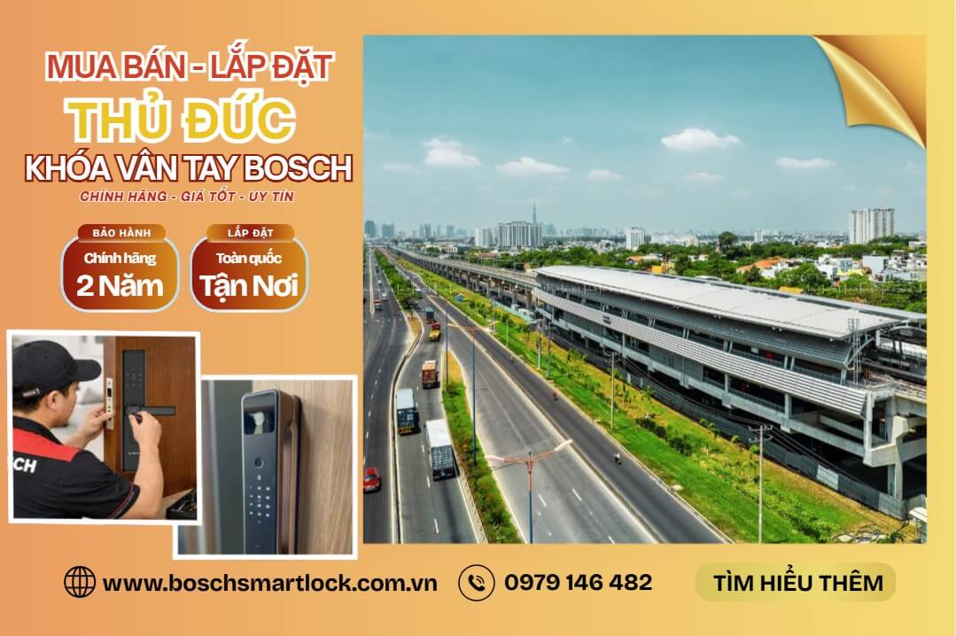 Khoá cửa vân tay điện tử Bosch Thủ Đức