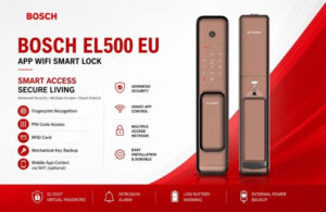 Bosch EL500 Electronic Fingerprint Door Lock | 2-year warranty