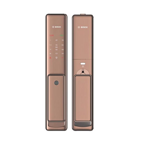 Bosch FU750 smart lock with Amber gold color