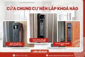 Cửa chung cư nên lắp khoá Bosch loại nào