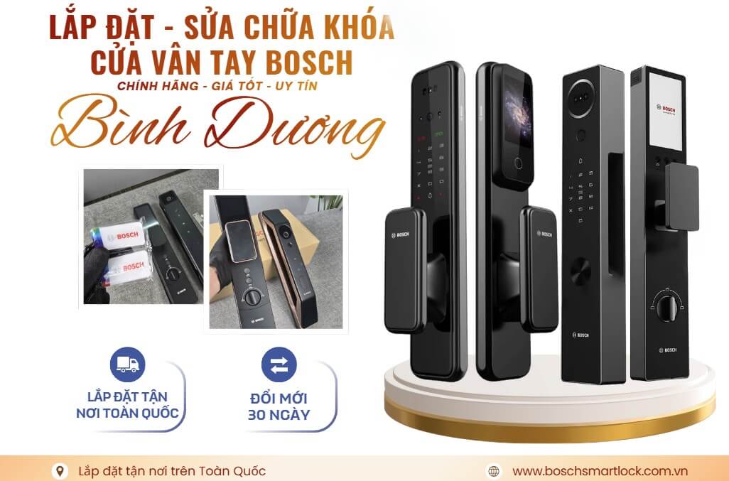 Khoá cửa vân tay điện tử Bosch Bình Dương