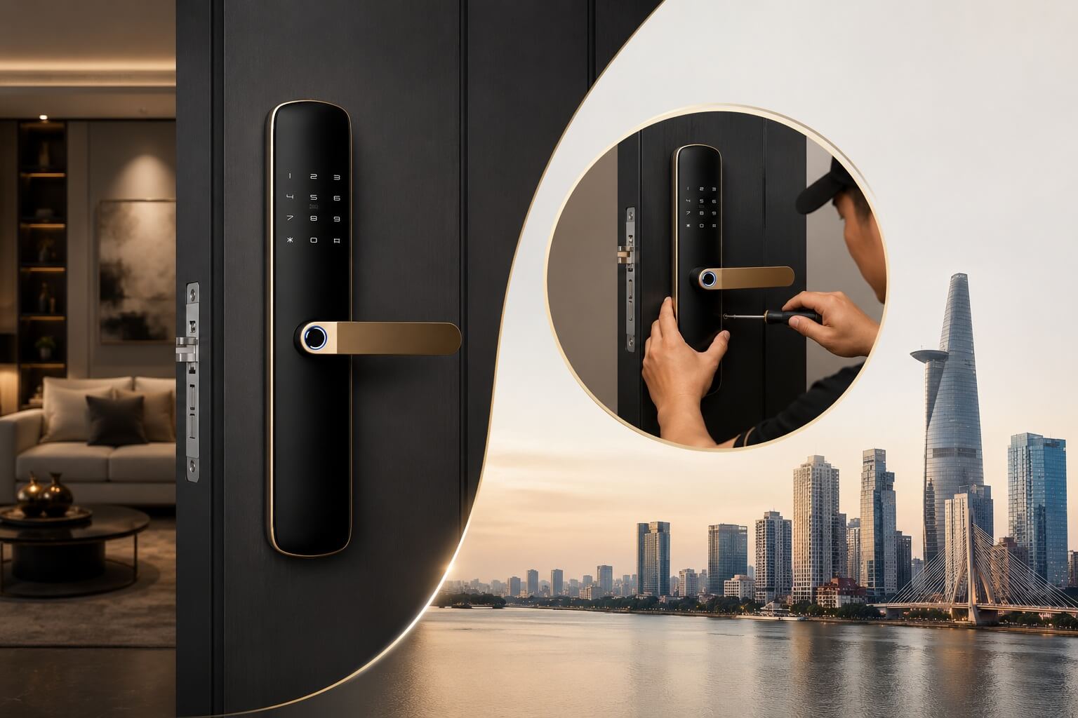 Lắp đặt khóa cửa vân tay TPHCM