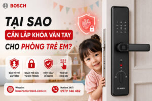 Tại sao cần lắp khóa vân tay cho phòng trẻ em | Khoá cửa Đức