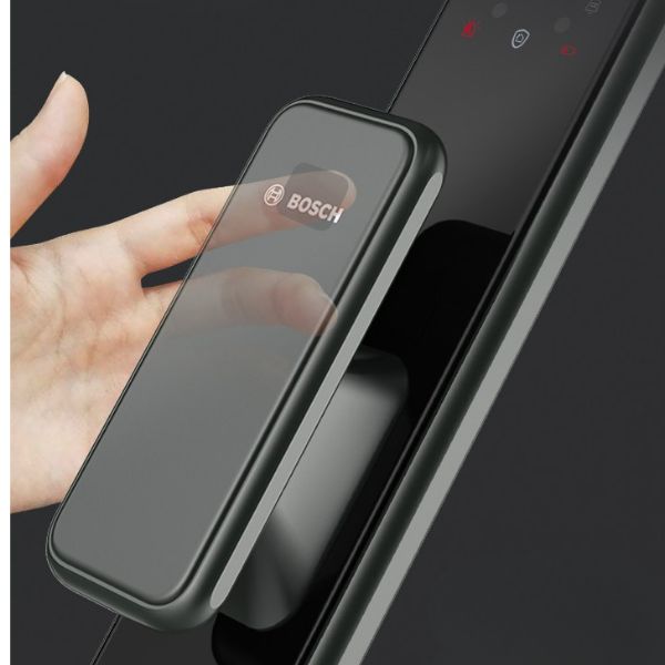 Recessed fingerprint area with scratch resistance