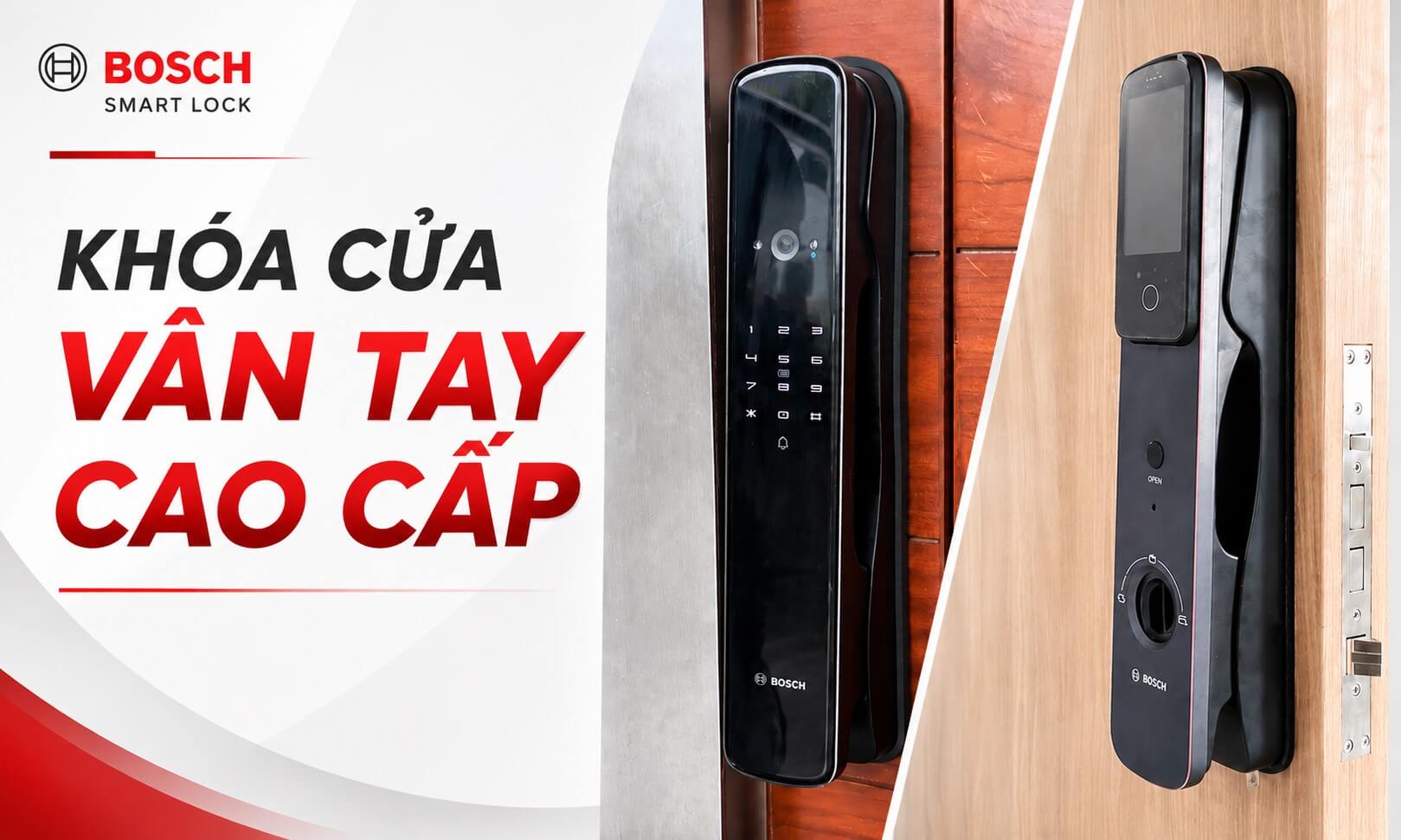Top Mẫu Khóa Cửa Vân Tay Cao Cấp Bosch Được Ưa Chuộng Nhất