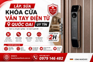 Lắp sửa khóa cửa vân tay điện tử Quốc Oai uy tín