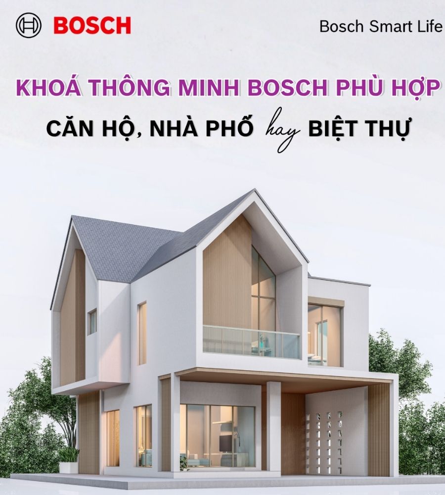 Khóa thông minh Bosch cho căn hộ, nhà phố, biệt thự
