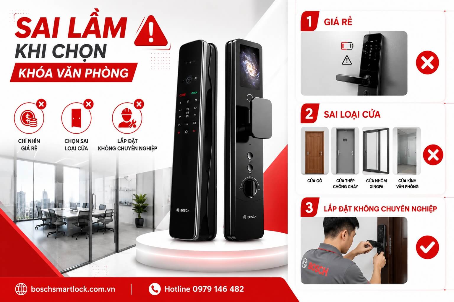 Những Sai Lầm Khi Chọn Khóa Cho Văn Phòng