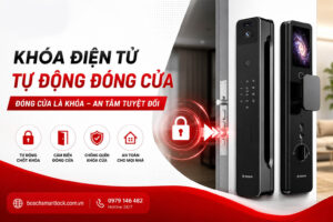 Khóa điện tử tự động đóng cửa