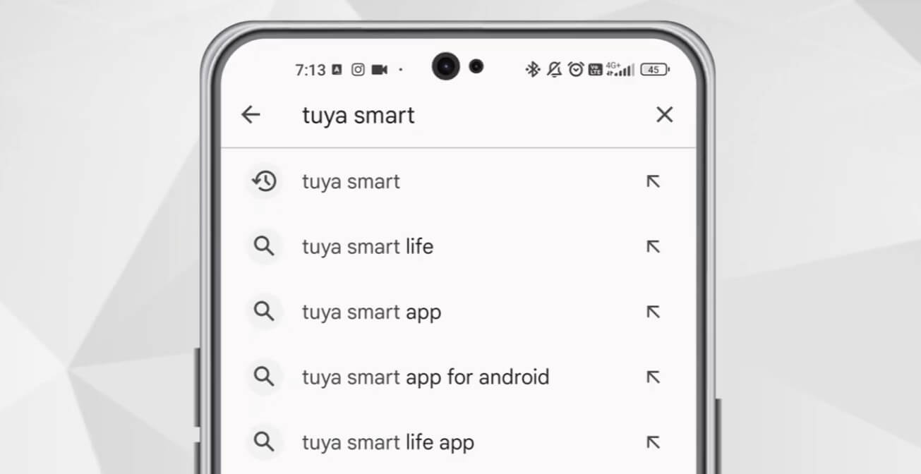 Tìm kiếm ứng dụng Tuya Smart trên điện thoại để kết nối khóa cửa Bosch