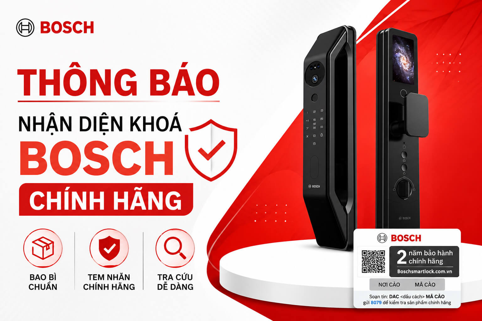Nhận diện khoá Bosch chính hãng